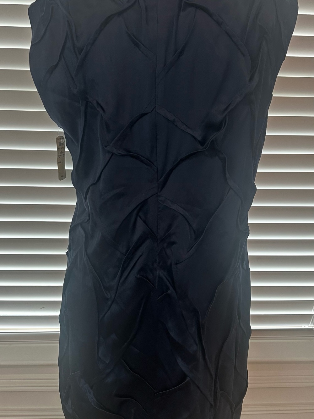 Alice + Olivia Navy Sculpted Sheath Mini Dress - Picture 5 of 6